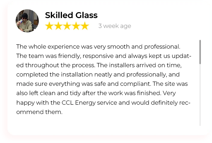 Skilled Glass — supplied five-star Google review